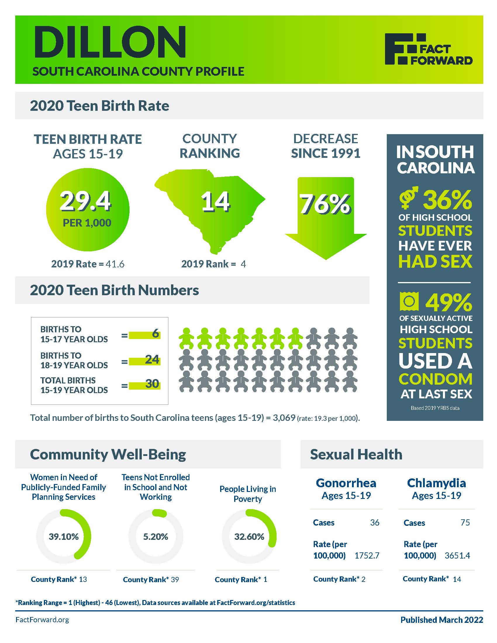 Dillon Teen Birth Data