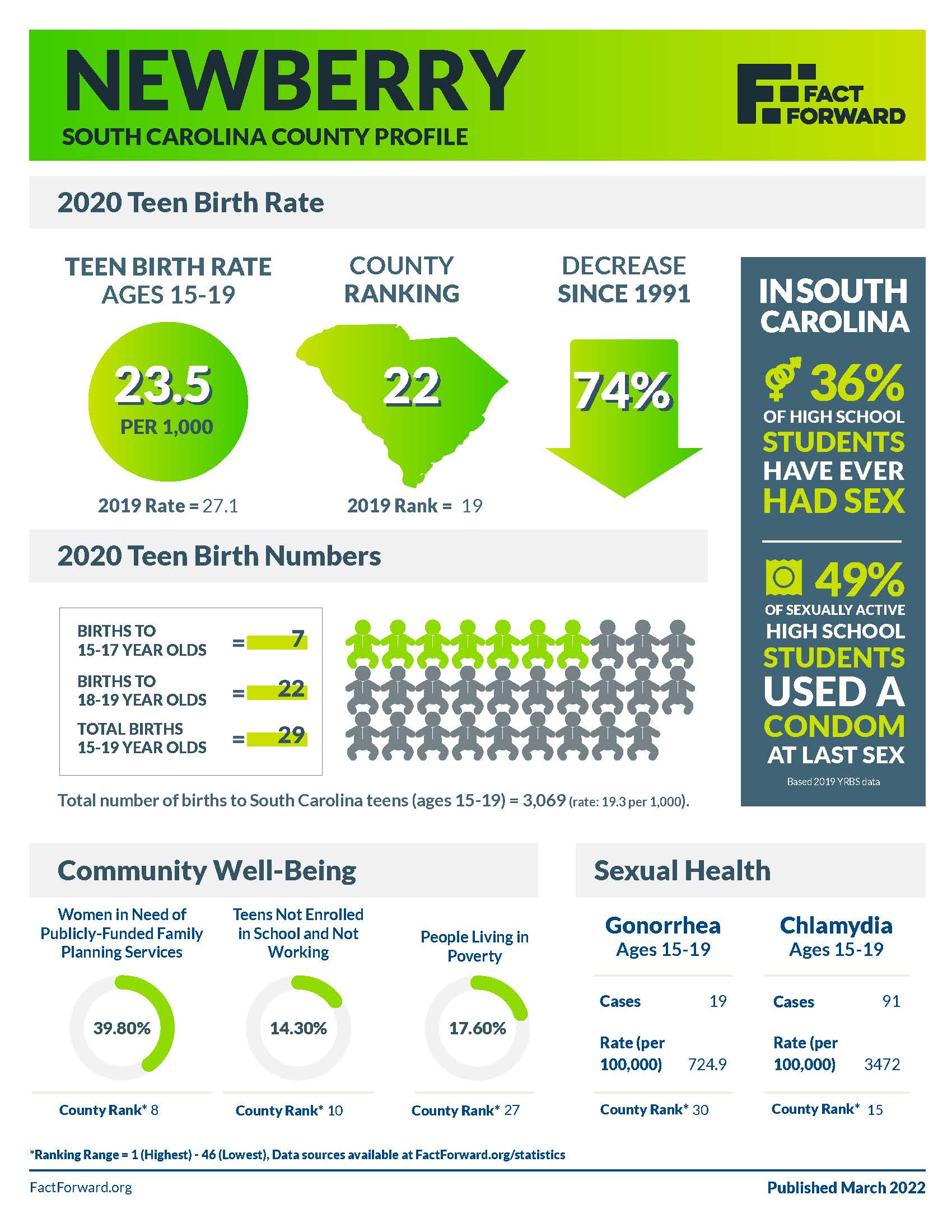 Newberry Teen Birth Data