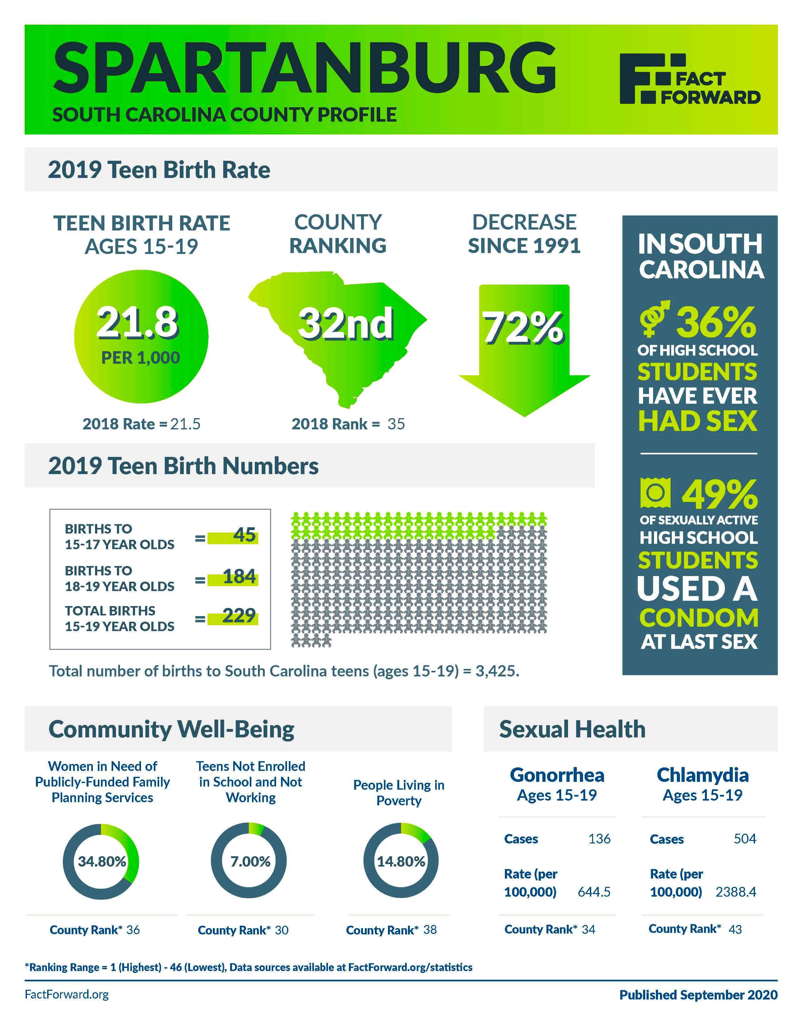 Spartanburg Teen Birth Data