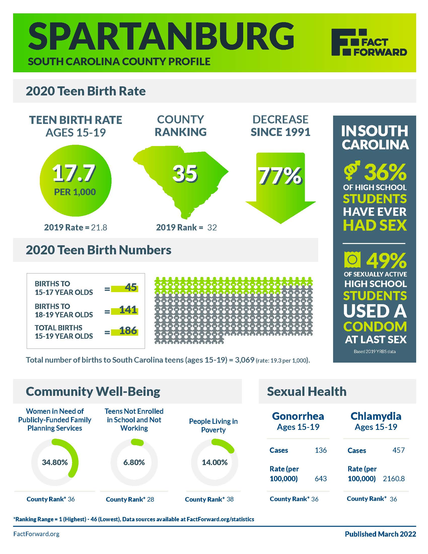 Spartanburg Teen Birth Data